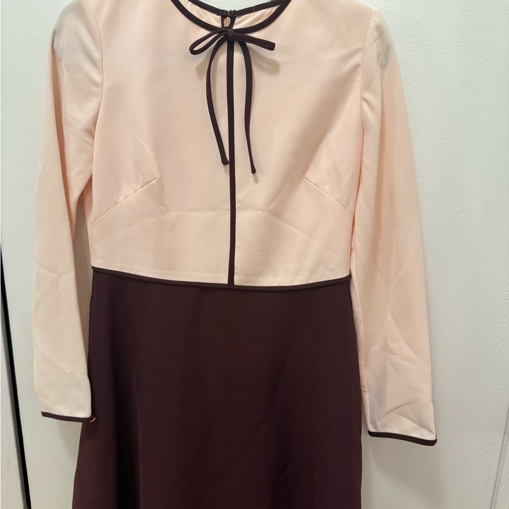 Ted Baker Pink A-Line Crew Neck Dress
